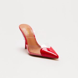 Zapatos de Tacón Stiletto con Corazón Transparentes