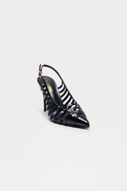 Zapatos de Tacón Slingback con Estampado de Cocodrilo - Image 2