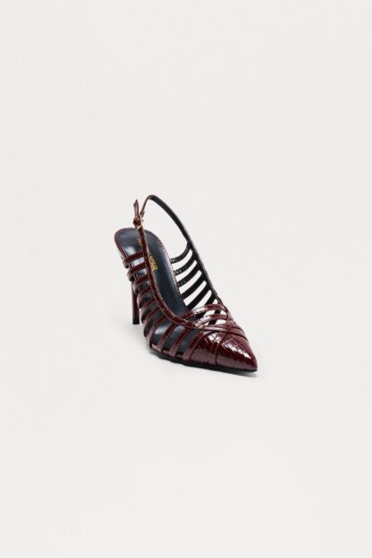 Zapatos de Tacón Slingback con Estampado de Cocodrilo - Image 10