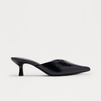 Zapatos de Tacón Gatito Punta Fina en Rojo