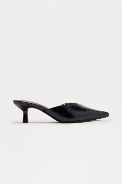 Zapatos de Tacón Gatito Punta Fina en Rojo