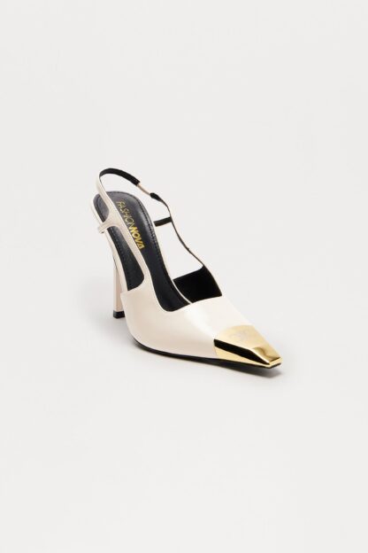 Zapatos de Tacón Slingback Detalle Punta - Negro - Image 10