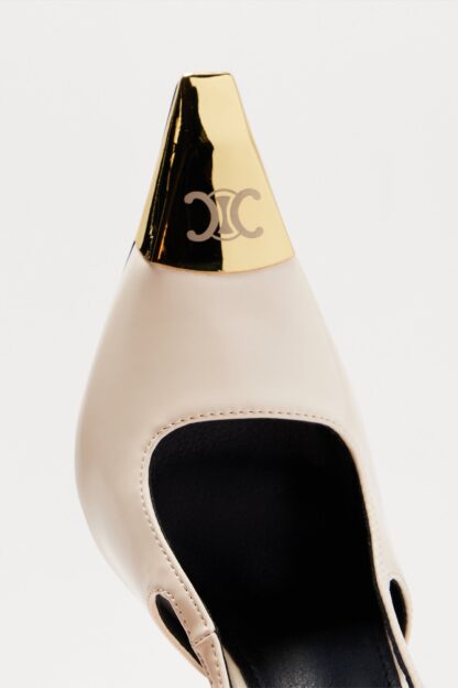Zapatos de Tacón Slingback Detalle Punta - Negro - Image 11