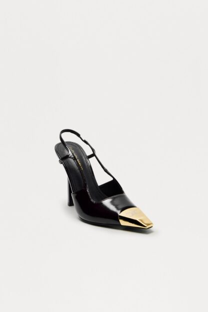 Zapatos de Tacón Slingback Detalle Punta - Negro - Image 2