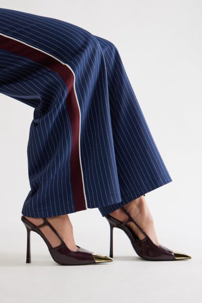 Zapatos de Tacón Slingback Detalle Punta - Negro - Image 7