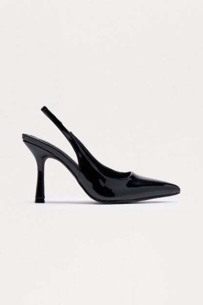 Zapatos de Tacón Slingback en Charol Sintético